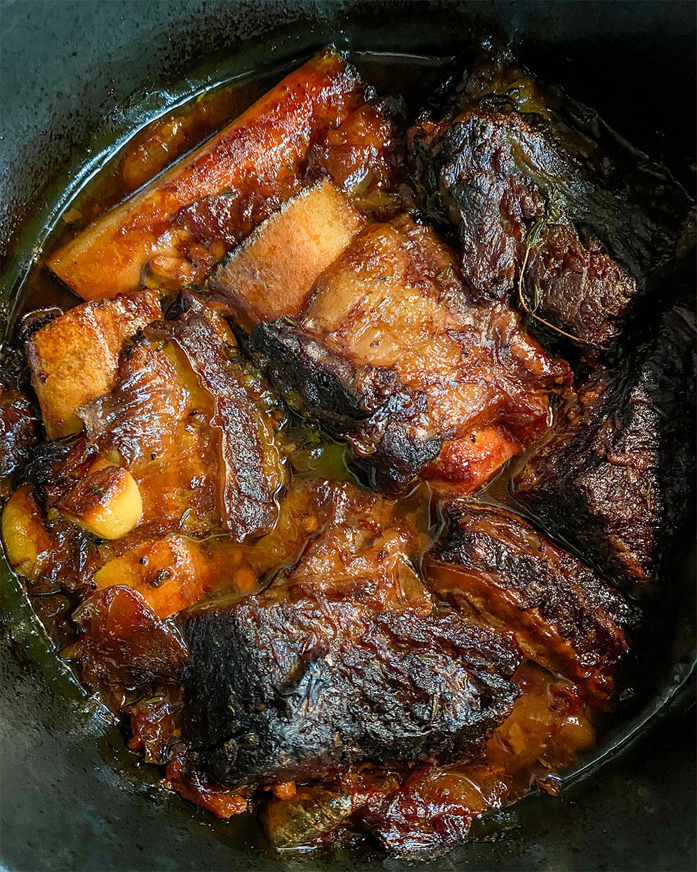 a pot of food cooking